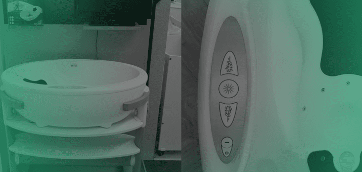 Klawiatura do jacuzzi w dziecięcej wanience